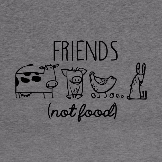 Vegetarian Rescue Friends Not Food by tongkosongs